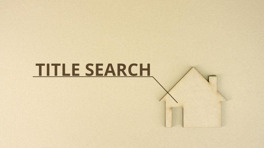 how to do a title search on property